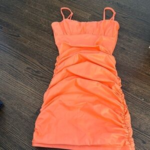 Katie J NYC TWEEN AVA DRESS. Neon Orange. Youth XL. Like new.